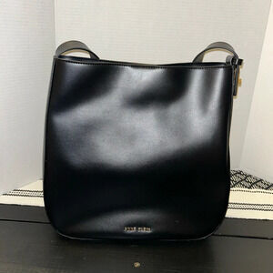NWOT Anne Klein black leather bag